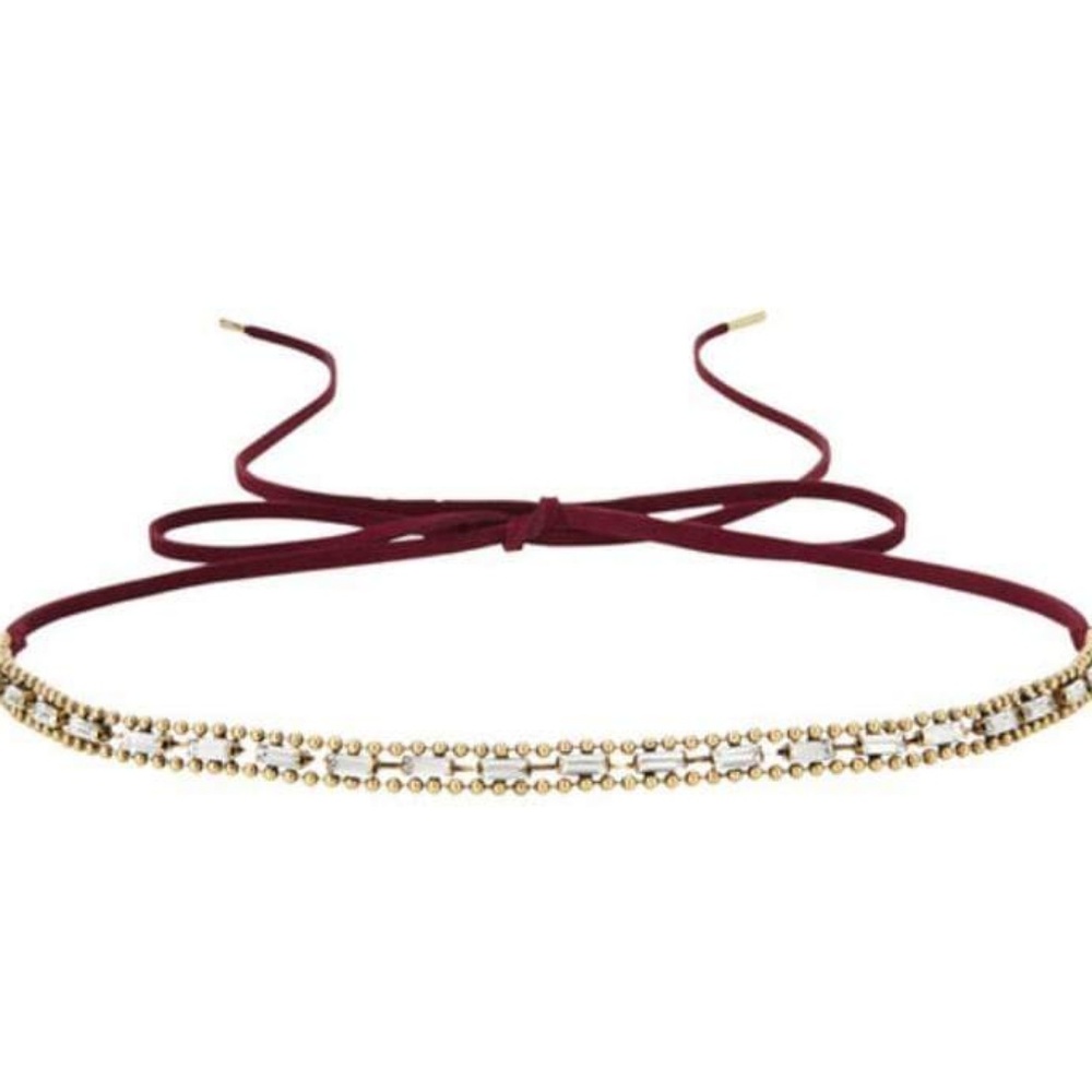 Jen Atkin x Chloe + Isabel Suede Headwrap + Choker